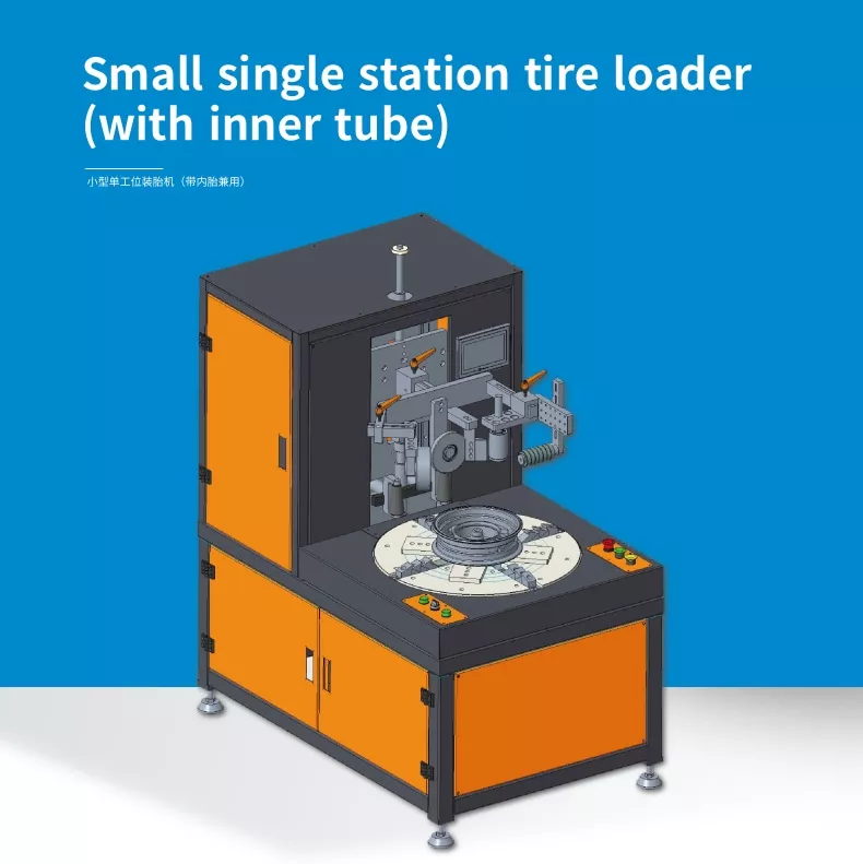Small single station tire loader (with inner tube)