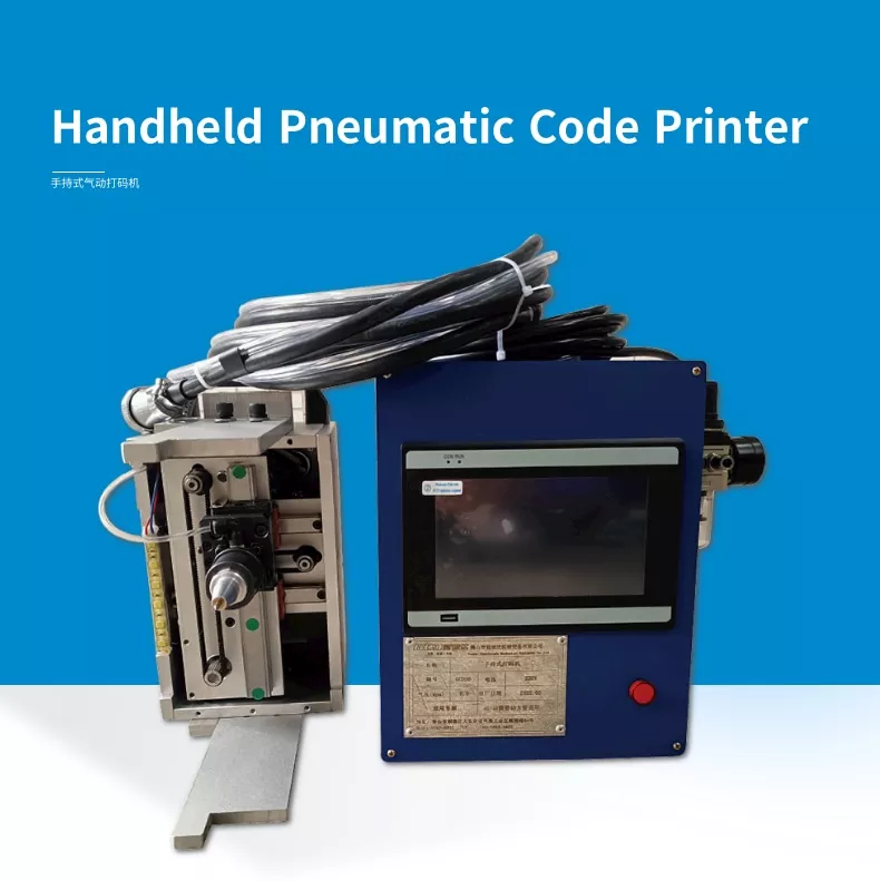 Hand-held pneumatic Code Printer